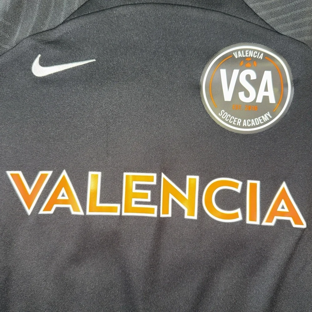 Kids Nike Boys Dri-FIT Soccer Academy Jersey Top Black Size L